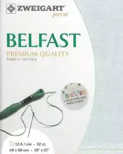 Precut Zweigart Belfast 32 count Greyish Blue 3609/7106