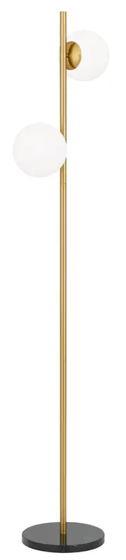 Altostone TFS 2 LIGHTS FLOOR LAMP 2x25wE27 D:240 H:150 ANT GOLD/BLCK MARBLE/OPAL MTT