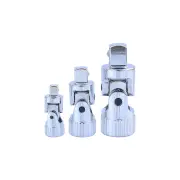 SP Tools 3Pcs Universal Joint Socket Set - Spring Loaded Multi Drive Auto Reset