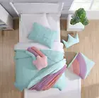 NEW 3pc Koolaburra UGG Kids Lulu Canal Blue FULL/QUEEN Quilt-Sham Set RETAIL$120