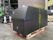BLACK Aluminium Canopy Toolbox Gullwing UTE TRUCK Tool Box 1775 W x 700 Lx 850 H