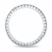3CT Channel Diamond Bezel Watch Part For Rolex Submariner, GMT Master 2, Daytona