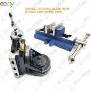 Self Centering Vice 2" 50mm with Vertical Milling Slide Swivel Base 4"x 5"