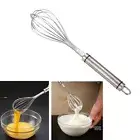 Manual Semi-Automatic Egg Whisk Hand Push Egg Beater Stainless Steel Mixer Whisk