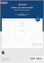 Deskfax Week on two pages appointments English 2025