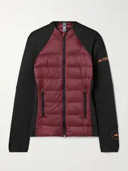 [adidas by Stella McCartney] adidas by Stella McCartney - + Terrex Truenature Quilted Recycled-shell And Tech-jersey Jacket - Burgundy - large large Burgundy