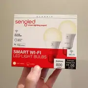 Sengled Smart Light Bulbs WiFi Alexa Compatible 2 Pack 800 Lumen Soft White