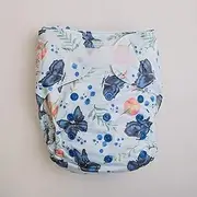 Monarch Ultimate Wipeable Cloth Nappy with Hook and Loop Closure, Alcmena Flora