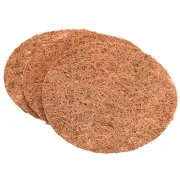 3pcs 8" Round Coconut Fiber Mulch Ring Mat Coir Tree Protector Root Cover