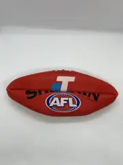 AFL Sherrin Football Red Telstra Logo Replica Size 1 Synthetic Rubber AusKick