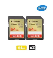 64GB Sandisk Extreme SD cards for Camera / Trail Camera / Computers (2 Pack)