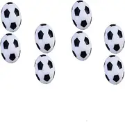 8 Pcs Small Football Mini Simulation Football for Football Table, Black White Football Tabletop Football（32mm）