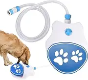 wiroouia Dog Fountain Step - Easy Activated Dog Water Fountain,Dog Water Toy Drinking Sprinkler, Easy Activated Dog Water Fountain with Soft Hose for Large Dog