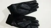 Van Heusen Men's Faux-Leather Fleece-Lined Touchscreen One Size Black Gloves $44