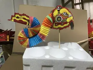新年元宵小紙龍舞龍舞獅手工藝品玩具剪紙中國風特色傳統國潮禮物
