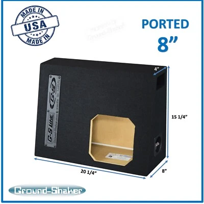 Chevy Silverado Single Cab 8" Vented Ported Sub Box Enclosure For Solo Baric