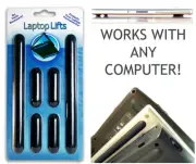 LAPTOP LIFTS - Universal Replacement Rubber Feet Notebook Cooler and Protection!