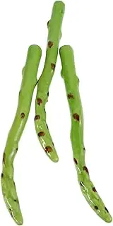 OFFIGAM 3pcs Lifelike Foam Asparagus Models Artificial Decorative Fake Veggies Synthetic Vegetable Photo Prop for Home and Kitchen Decor