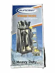 Suncast Golf Club Organizer 32 in. W x 17.5 in. D x 37 in. H Shelves Steel Black