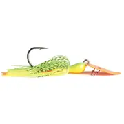 Zman 3/4oz Chatterbait Big Blade Skirted Jig Lure - Fire Tiger