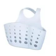 15Pcs Adjustable Button Type Sink Storage Hanging Drain Basket for Kitchen Sponge Gray-blue