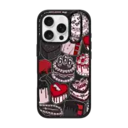 iPhone 16 Pro Impact Ring Stand Case MagSafe Compatible Spooky Cakes by Chiara LB art