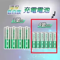 在飛比找momo購物網優惠-【威富登】4號 充電電池 1.2V充電電池 鎳氫電池 三號充