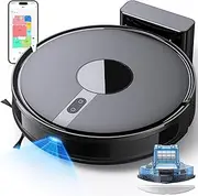 Robot Vacuum 6500 Pa, 3-in-1 Robot Vacuum Cleaner and Mop, Laser Navigation, WiFi/APP, 24 No-go Zones, 5 Editable Mapping B40 for Hair,Hard Floor,Carpet
