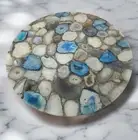 36" Mix Agate Stones Coffee Table Top Handmade Furniture Decor