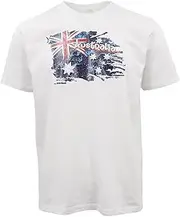 [Zmart Australia] Adult 100% Cotton T Shirt Australia Day Australian Flag Souvenir Gift Tee Tops