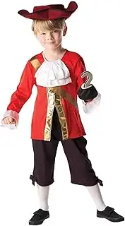 Captain Hook Deluxe Costume for Kids - Disney Peter Pan - Small (3-4 Yrs)