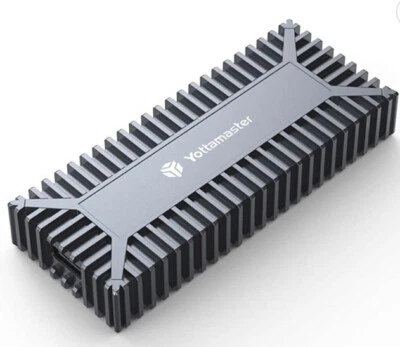 Yottamaster M.2 NVMe and SATA Portable SSD Enclosure, 128GB USB3.1 Gen2 C