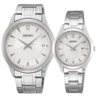 在飛比找momo購物網優惠-【SEIKO 精工】CS 城市簡約情侶手錶 對錶 送行動電源