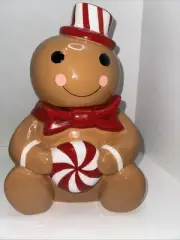 Gingerbread Man Cookie Jar Super Cute And Large 12”T New