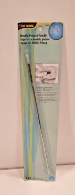 Dritz Home 44010 Long Straight Double Pointed Upholstery Needle
