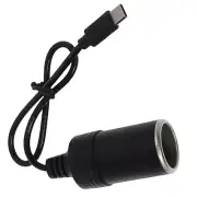 Type C to 15V PD Car Cigarette Lighter Socket Female Converter Adapter Cable