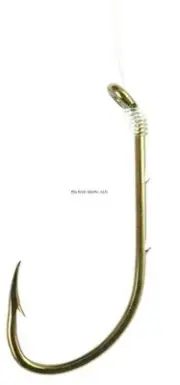 NEW! Eagle Claw 139H-6 Baitholder Snelled Fish Hook, 6 Piece (Bronze)