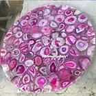36" Pink Agate Table luxury Console Bar Desk Modern Housewarming Kitchen desk
