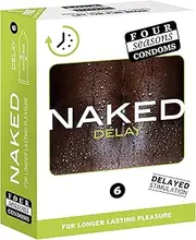 Four Seasons Naked Delay Male Condoms (Pack of 6)