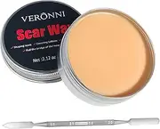 60g Scar Wax Kit Makeup Wound Modeling Scar Makeup Wax with Spatula Special Effects Stage Makeup Scar Body Paint Wax Fake Wound (#01)