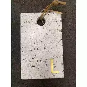 Artisanal Kitchen Supply Terrazzo Monogram Letter "L" Cheese Board