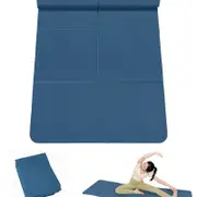 NNETM Thick EVA Anti-Slip Yoga Mat for Fitness (Blue)