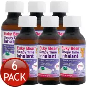 6 x Euky Bear Sleepy Time Inhalant Calming Natural Lavender Essential Oil 100mL