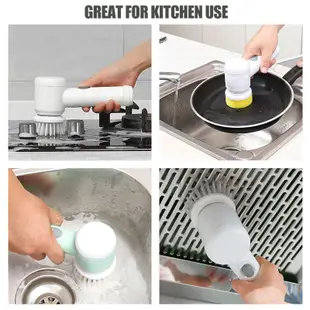 電動清潔刷魔術刷無繩電動旋轉洗滌器可充電拋光機廚房浴室馬桶電動清潔刷