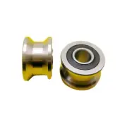 5PCS TU-Type Bearing 8*22.5*14.5mm T22 Flat Bottom P0 Sliding Roller Guide Rail