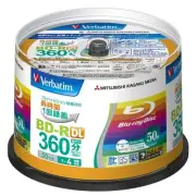 Verbatim Blu-ray BD-R DL Blank Media 4x Speed 50GB Printable Spindle 50pcs F/S