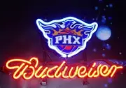 Phoenix Suns 14"x10" Neon Sign Light Lamp Glass Beer Handmade Wall Display AL