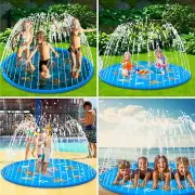Large, 68" Splash Play Mat, Inflatable Outside Water Toy, Sprinkler Pad for Kids