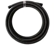 Aeroflow SS Teflon Braided Hose -20AN 2M Black Stainless