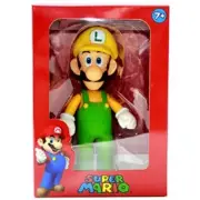 Super Mario Bros Luigi Yellow Action Figure Anime Peripherals Model Doll Toys